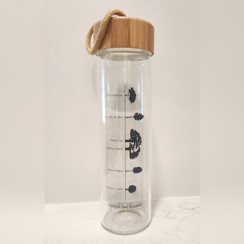 Origins Green the Planet Glass/Bamboo Water Bottle